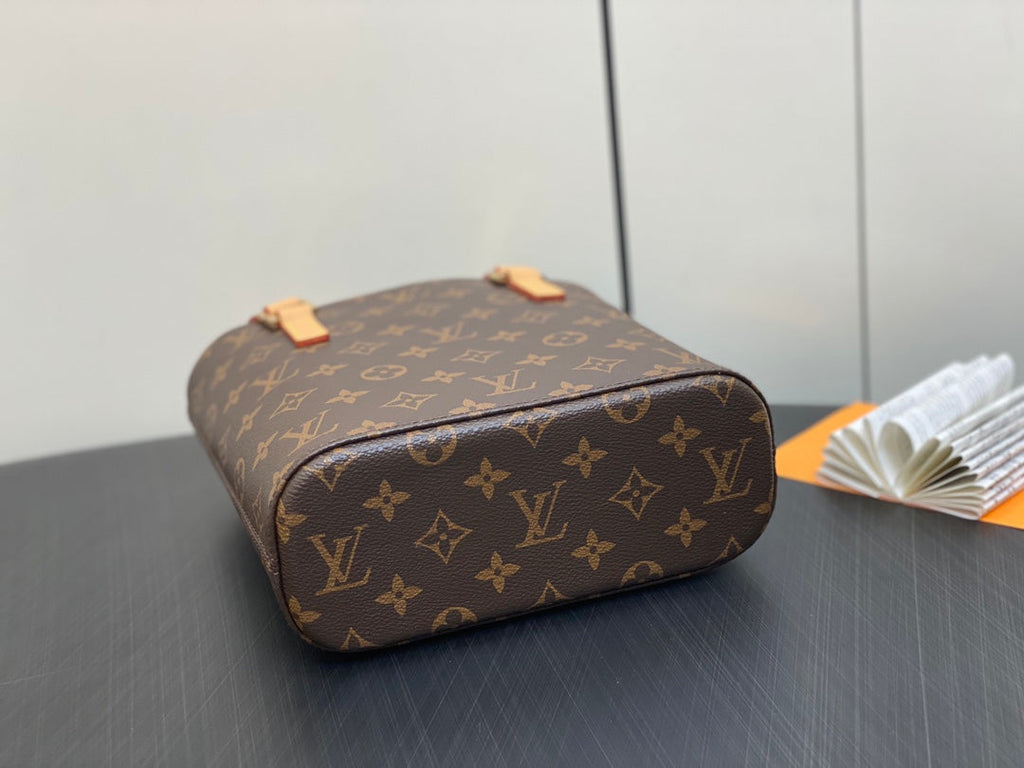 LOUIS VUITTON LUCO SHOULDER TOTE BAG 23 MONOGRAM LEATHER BROWN