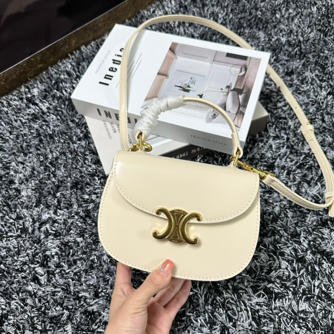 CELINE BESACE TRIPHOME 17 CALFSKIN WHITE