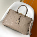 LOUIS VUITTON LV 25S TRIANON MM BAG 36 IN WARM TAUPE CALFSKIN GOLD HARDWARE